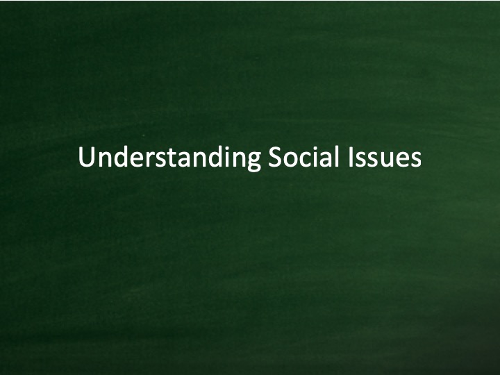 Understanding Social Issues - Vince Rapisura